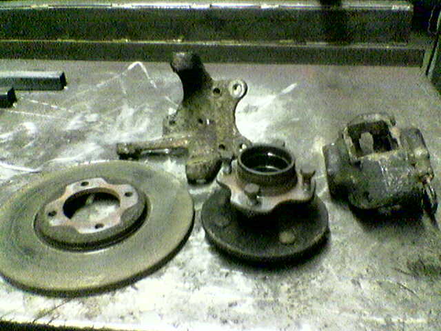 front hub ready to clean